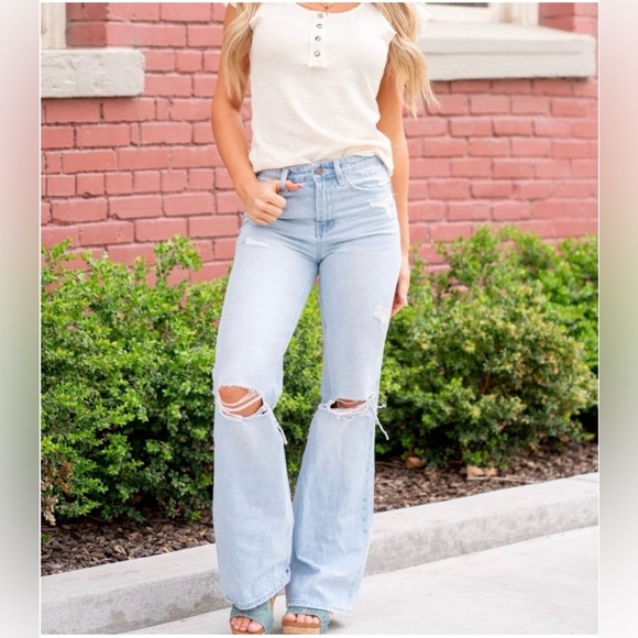 VERVET BY FLYING MONKEY Denim - Vervet Leslie 90s Vintage Flare Jeans